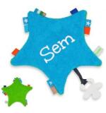 Tutdoekje Ster in Badstof – Gepersonaliseerd met Naam